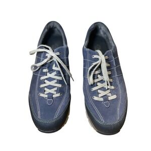 Clarks Wave Walk Waterproof Blue Leather Hiking Shoes Womens 10W
